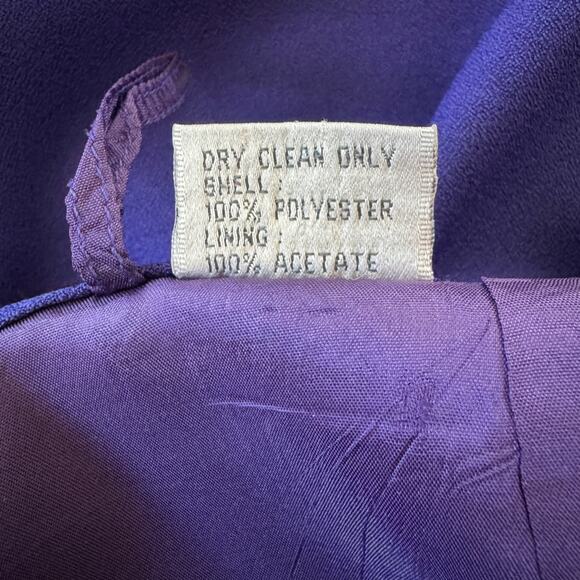 Vintage ‘90s Dark Purple Pencil Midi Skirt - Picture 9 of 10